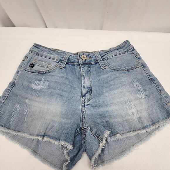 KanCan Cutoff Distressed Denim Women's Jean Shorts Size 5 - Picture 1 of 8